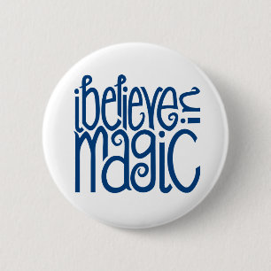 Ich glaube an den blauen Zauberknopf Button