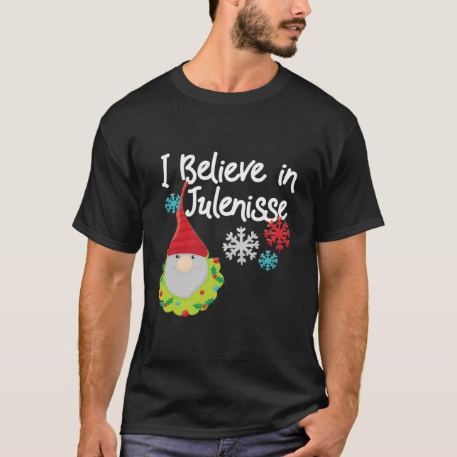 Ich glaube an den norwegischen Urlaub Julenisse Ni T-Shirt (Vorderseite)