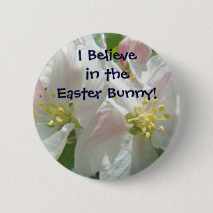 Ich glaube an den Osterhasen! Knöpfe Frühling Button