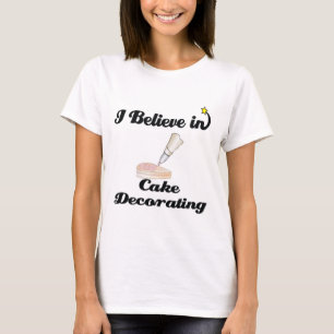 Ich glaube an die Dekoration von Kuchen T-Shirt