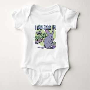 Ich glaube an die Osterbilby Baby Strampler