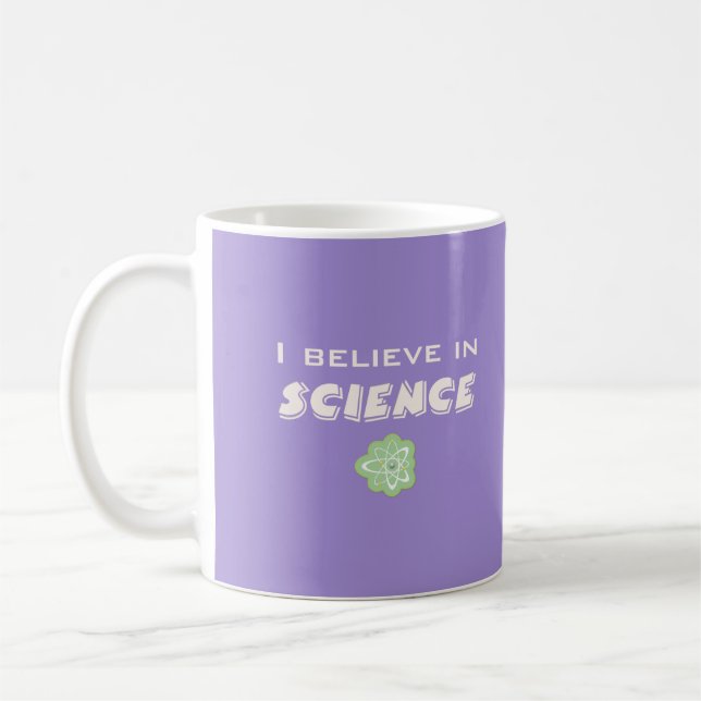 Ich glaube an die Wissenschaft Kaffeetasse (Links)