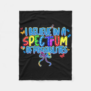 Ich glaube an ein Spektrum von Möglichkeiten2 Fleecedecke
