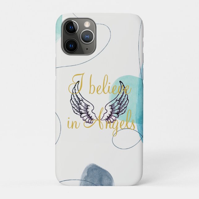 Ich glaube an Engel Abstrakt zurück Case-Mate iPhone Hülle (Rückseite)