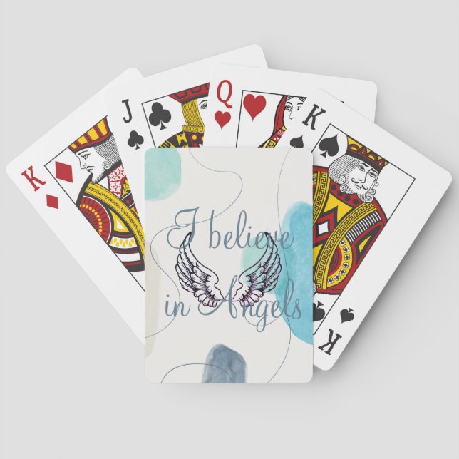 Ich glaube an Engel Abstrakt zurück Spielkarten (Rückseite)