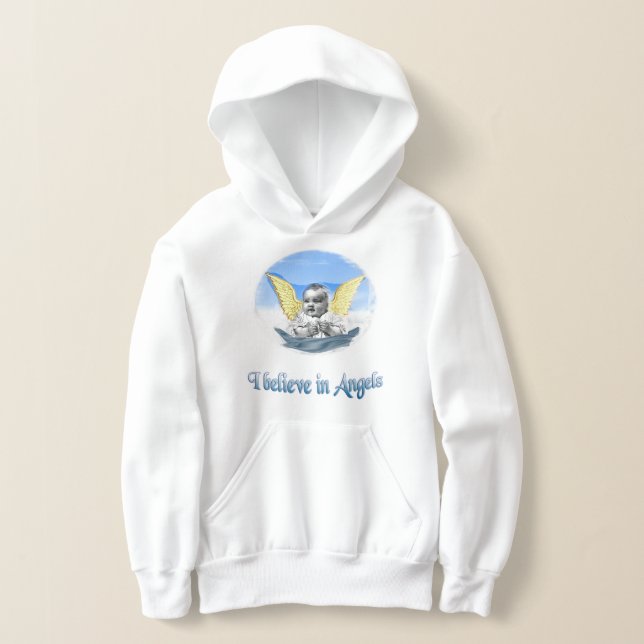 Ich glaube an Engel Hoodie (Ablage )