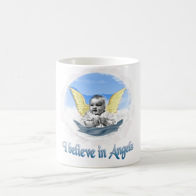 Ich glaube an Engel Kaffeetasse (Mittel)