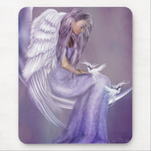Ich glaube an Engel Mousepad