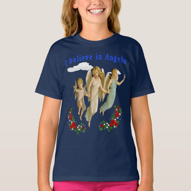 Ich glaube an Engel T-Shirt (Vorderseite)