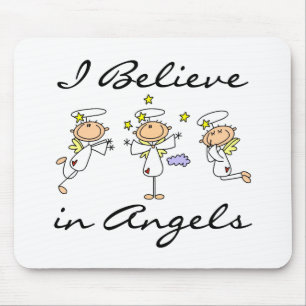 Ich glaube an Engel T-Shirts und Geschenke Mousepad