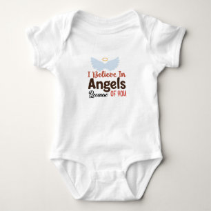 Ich glaube an Engel wegen dir Baby-Body Baby Strampler