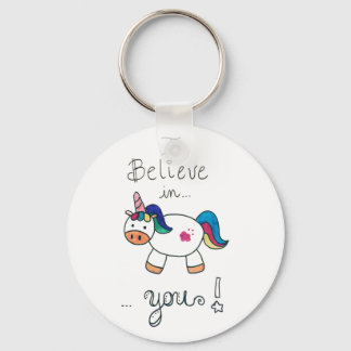 Ich glaube an EUCH! Einhorn Schlüsselanhänger