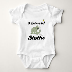 ich glaube an Faultiere Baby Strampler