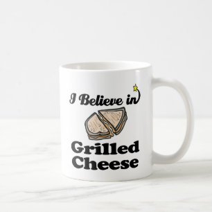 ich glaube an gegrillten Käse Kaffeetasse