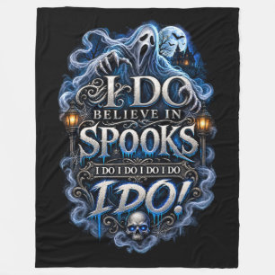 Ich glaube an Halloween-Geister Fleecedecke