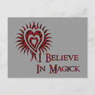 Ich glaube an Magick Postkarte