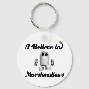 Ich glaube an Marshmallows Schlüsselanhänger