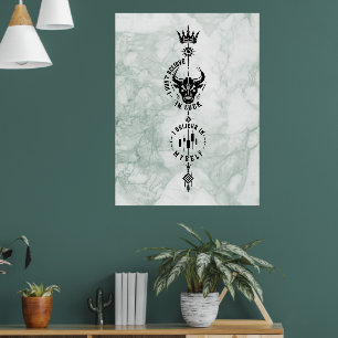 Ich glaube an mich selbst Sage Marble Trader Symbo Poster
