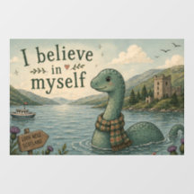 Ich glaube an mich selbst skurriles Loch-Ness-Unge