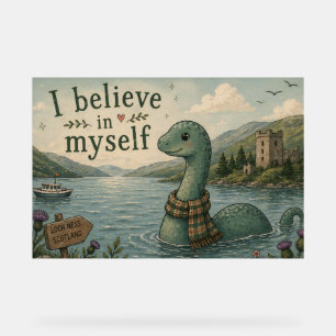 Ich glaube an mich selbst, wunderliche Loch Ness M Acrylschild