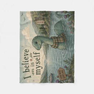 Ich glaube an mich selbst wunderliche Loch Ness Mo Fleecedecke
