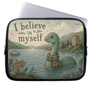 Ich glaube an mich selbst wunderliche Loch Ness Mo Laptopschutzhülle