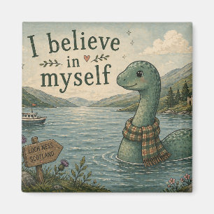 Ich glaube an mich selbst wunderliche Loch Ness Mo Magnet