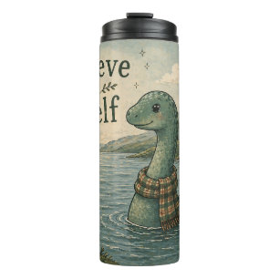 Ich glaube an mich selbst wunderliche Loch Ness Mo Thermosbecher