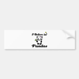 Ich glaube an Pandas Autoaufkleber