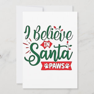 Ich glaube an Santa Paws Funny Christmas Dog Liebh Ankündigung