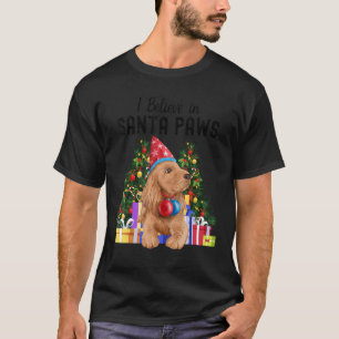 Ich glaube an Santa Paws Niedlich Cocker Spaniel C T-Shirt