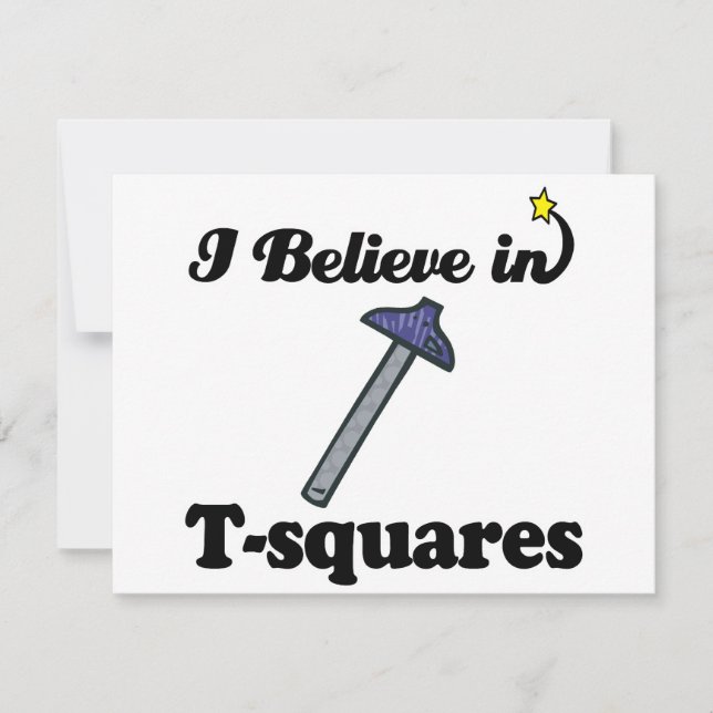 Ich glaube an T-squares (Vorderseite)