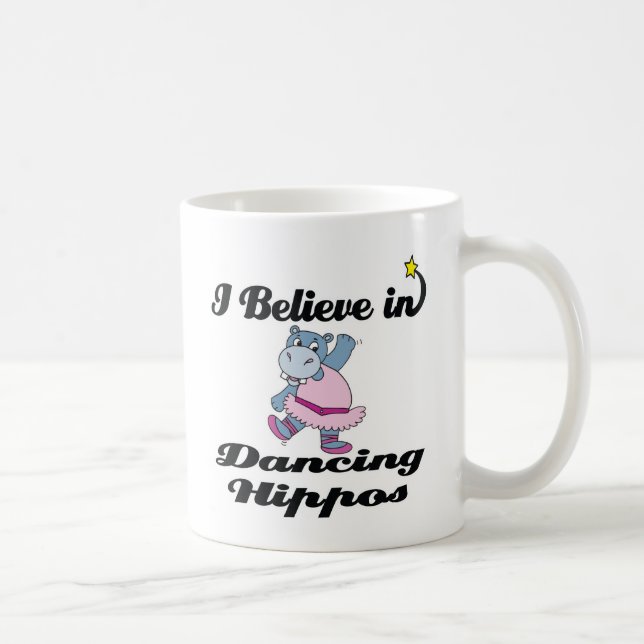 Ich glaube an tanzende Nilpferde Kaffeetasse (Rechts)