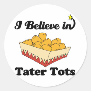 ich glaube an Tater Tots Runder Aufkleber