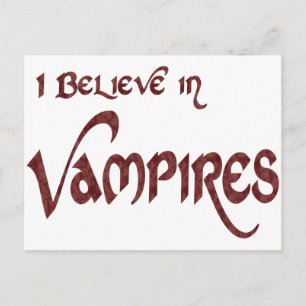 Ich glaube an Vampire Postkarte