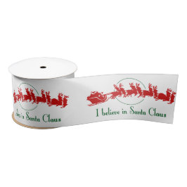 Ich glaube an Weihnachtsmann Satinband