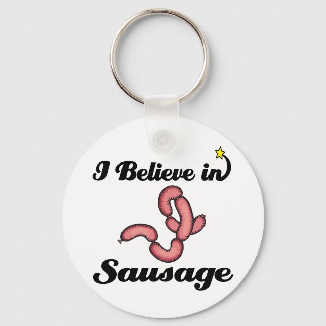 Ich glaube an Wurst Schlüsselanhänger (Vorderseite)