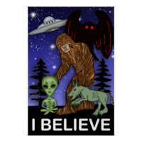Ich glaube | Big Foot Alien Mothman UFO Chupacabra