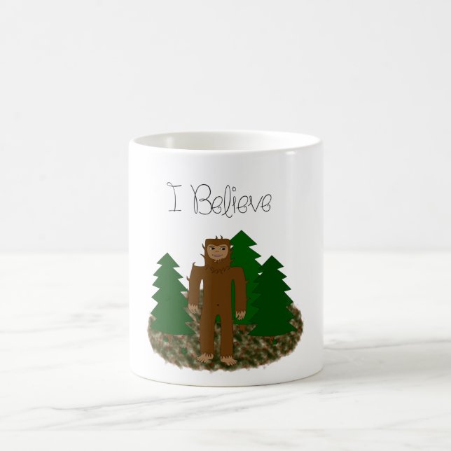 Ich glaube - Bigfoot Kaffeetasse (Mittel)