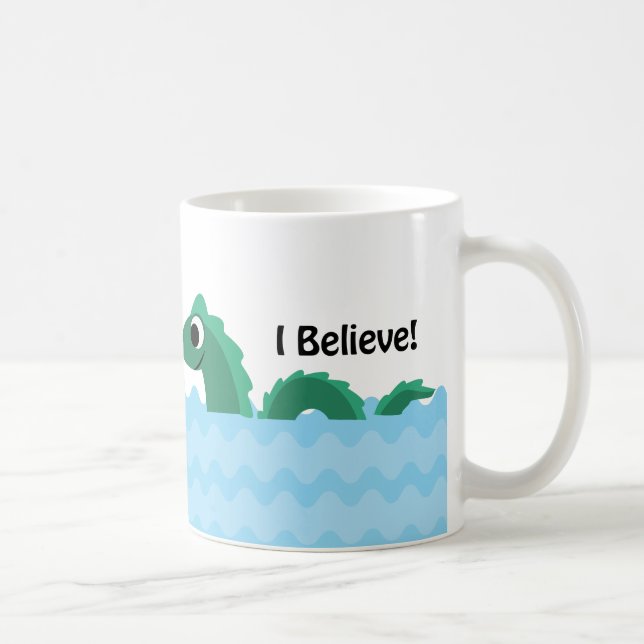 Ich glaube Champion das See Champlain Monster Kaffeetasse (Rechts)
