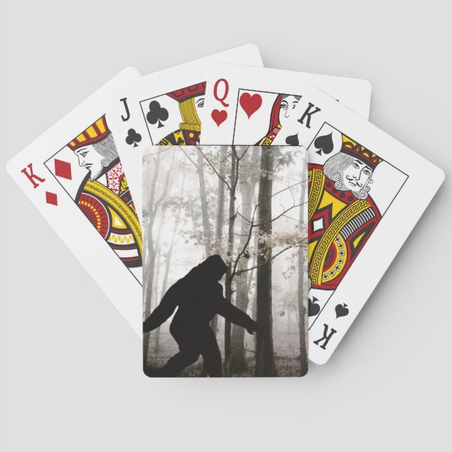 Ich glaube, dass Bigfoot lebt Spielkarten (Rückseite)