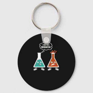 Ich glaube, du überreagierst die Funny Nerd Chemi Schlüsselanhänger