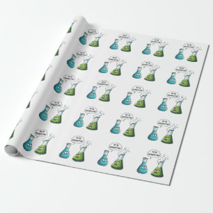 Ich glaube, du überreagierst die Funny Nerd Scienc Geschenkpapier