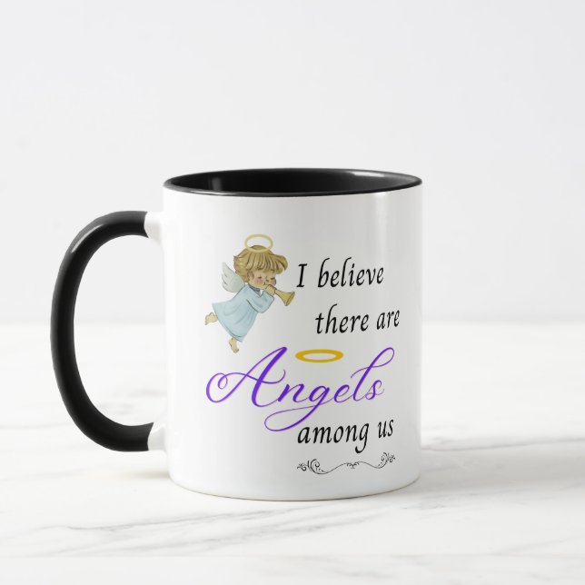 Ich glaube, es gibt Engel unter uns Tasse (Links)