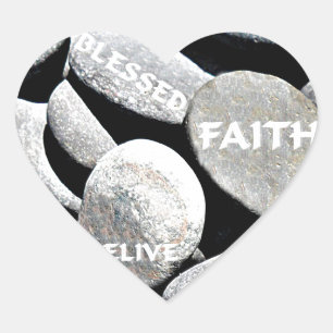 Ich glaube_ Herz-Aufkleber