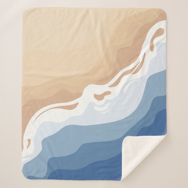 Ich glaube, ich könnte den Strand sehen Sherpadecke (Vorderseite)