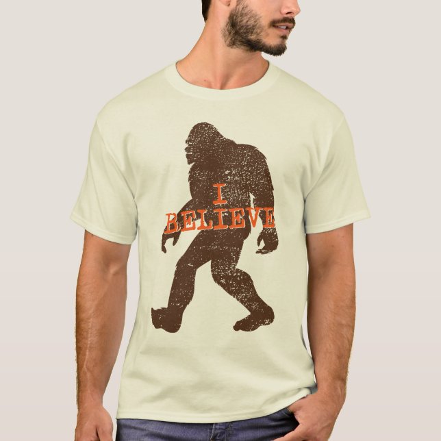 Ich glaube (in Bigfoot) T - Shirt (Vorderseite)