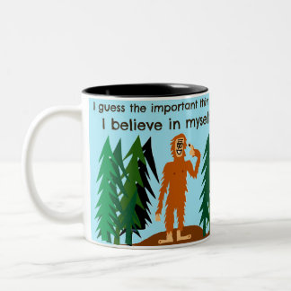 Ich glaube Kaffee-Tasse Zweifarbige Tasse
