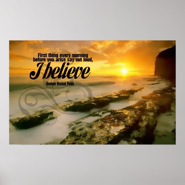 Ich glaube, Motivierend Poster (Vorne)