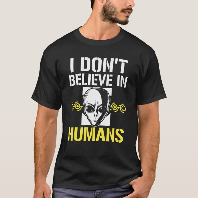 Ich glaube nicht an das Design der menschlichen Al T-Shirt (Vorderseite)